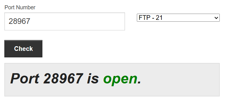 port open
